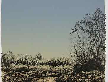Daybreak, 2007, 5" x 5", lithograph