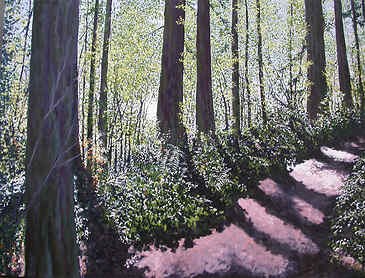 Light at Summer&#39;s End, 2007, 36" x 48", acrylic on canvas, SOLD
