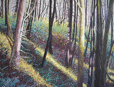 Light Streams, 2009, 30" x 36", acrylic on canvas