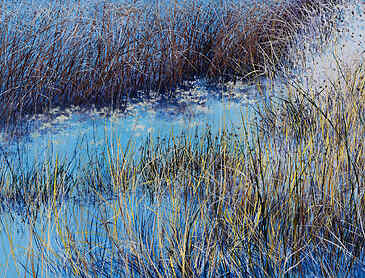 Sea Grasses, 2024, 36" x 48", acrylic on canvas