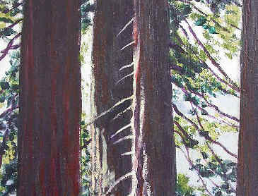 Spines and Ribs, 2005, 12" x 9", acrylic on canvas, SOLD