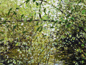 Spring Creek, 2024, 36" x 18", acrylic on canvas