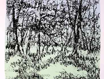 Spring Dawn, 2006, 6" x 6", lithograph