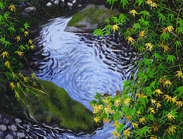 Where Maples Grow, 2025, 40" x 30", acrylic on canvas